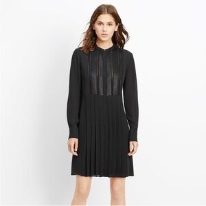 Vince SILK pleated black dress Size S, Excellent condition